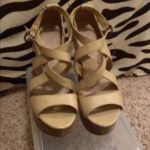 Aldo nude wedges size 40